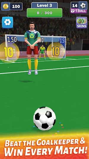 Bitcoin Goal Flick: Earn BTC Screenshot 1