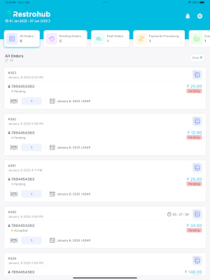 Restrohub Restaurant Partner Screenshot 3