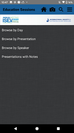 ISEV Events Screenshot 3