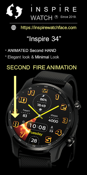 Animated Analog Watch Face 34 Screenshot 2