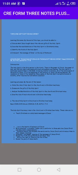 C.r.e : form three notes Screenshot 2