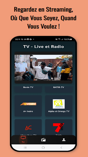Cote d'ivoire TV Live Screenshot 2