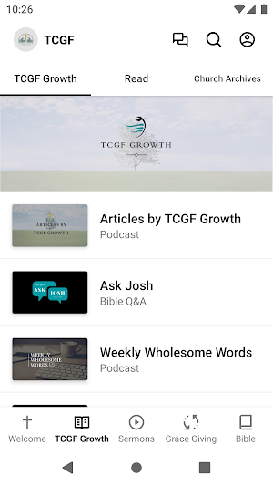 Twin Cities Grace Fellowship Screenshot 1