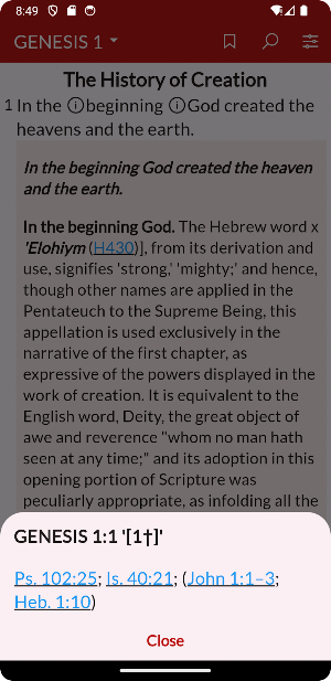NKJV Bible Commentary Offline Screenshot 1