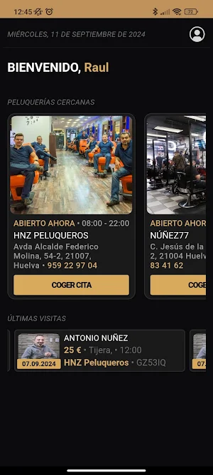 HNZ Peluquería Hermanos Nuñez Screenshot 2