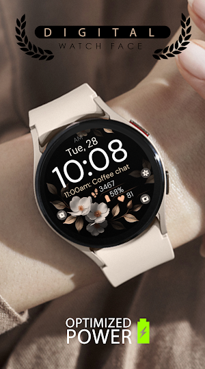 Bronze Flowers watch face Screenshot 1