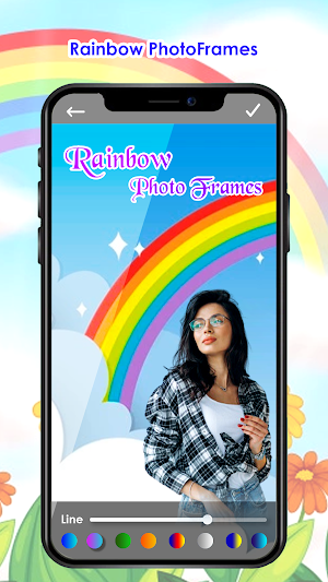 Rainbow Photo Editor &  Frames Screenshot 0
