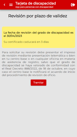 Tarjeta de discapacidad Screenshot 3