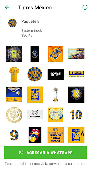 Stickers Tigres México Screenshot 1