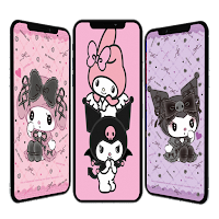 Kuromi and My Melody Wallpaper