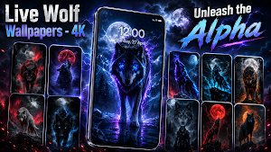 Live Wolf Wallpapers - 4K Screenshot 0