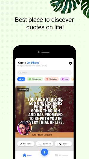Quotes Creator with your Photo Screenshot 0