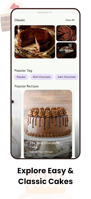 Chocolate Cake Recipes Offline Screenshot 1