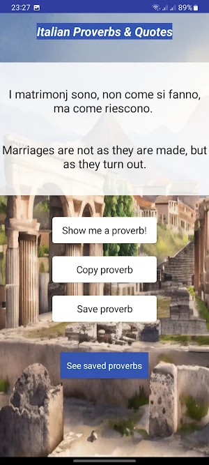 Italian Proverbs & Quotes Screenshot 0
