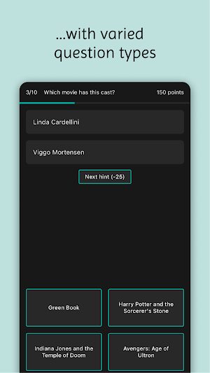 Movie & Actor Quiz Screenshot 1
