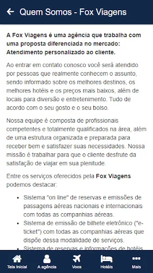 Fox Viagens Screenshot 1