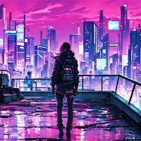 Cyberpunk cityscape wallpapers