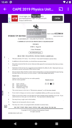 CXC Study Bank: CSEC and CAPE past papers Screenshot 3