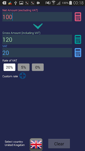 VAT Calculator Screenshot 0