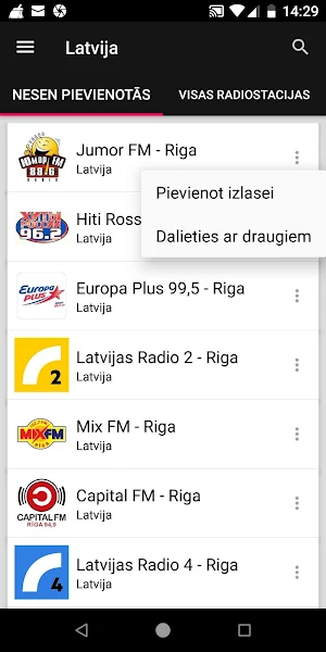 Latvian Radio Stations Screenshot 1