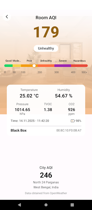 AQIDetector Screenshot 2