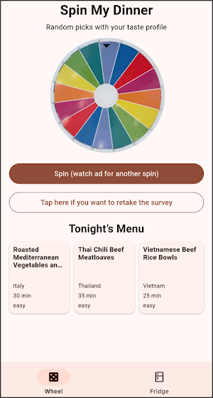 Spin My Dinner Screenshot 0