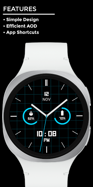 Night 16A -Analog Watch Face Screenshot 1