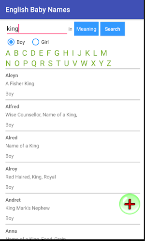 English Baby Names and Meanings 15000+ Screenshot 3