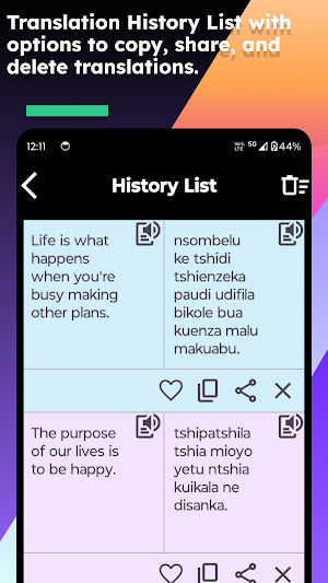 English Tshiluba Translate Screenshot 3