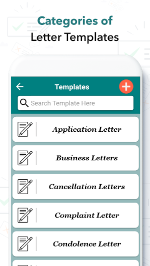 Letter Templates Offline - Letter Writing App Free Screenshot 1