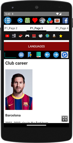 Lionel Messi - Biography Screenshot 3