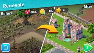 City Escape: Renovate Home and Garden Blast Story Screenshot 0