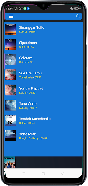 Lagu Daerah Indonesia Screenshot 1