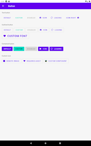 React Native Paper Example Screenshot 1