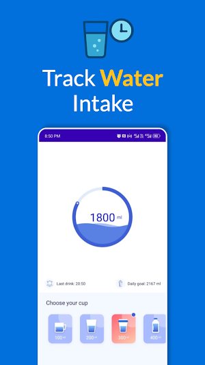 Drink water reminder & tracker Screenshot 0