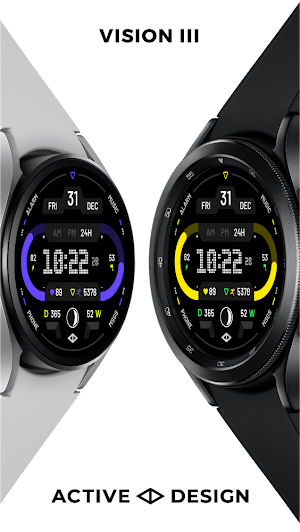 Vision III: Digital Watch Face Screenshot 2
