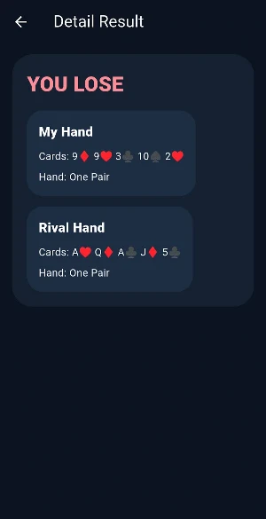 Poker Hand Winner Compare Screenshot 3