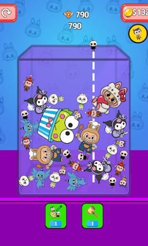 Labubu Merge Drop Puzzle Screenshot 0