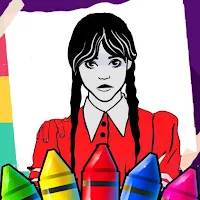 Wednesday Addams Coloring Book