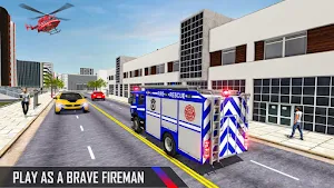 Police Ambulance Fire Truck Simulator 2021 Screenshot 1