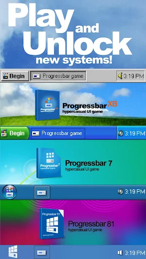 Progressbar95 - easy, nostalgic hyper-casual game Screenshot 3