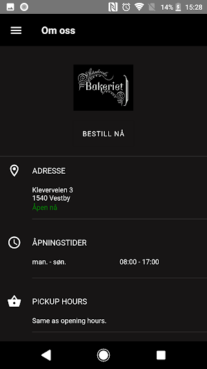 Håndverksbakeriet Screenshot 3