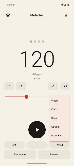 Metrolux - Simple Metronome Screenshot 3