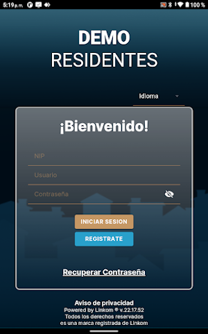 Demo Residentes Screenshot 0