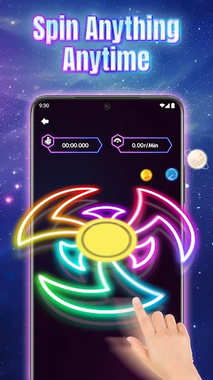 Glow Art: Neon Finger Spinner Screenshot 1