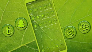 Green Leaf Drop Theme Screenshot 2