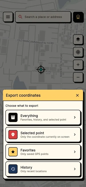 GPS Coordinates Map Screenshot 3