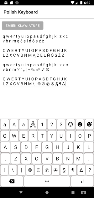 Polish Keyboard, klawiatura Screenshot 3