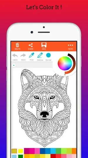 Wolf Coloring Book for Adults 2020 Screenshot 3