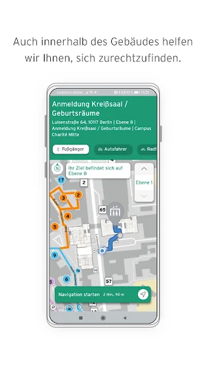 Charité Navi Screenshot 2